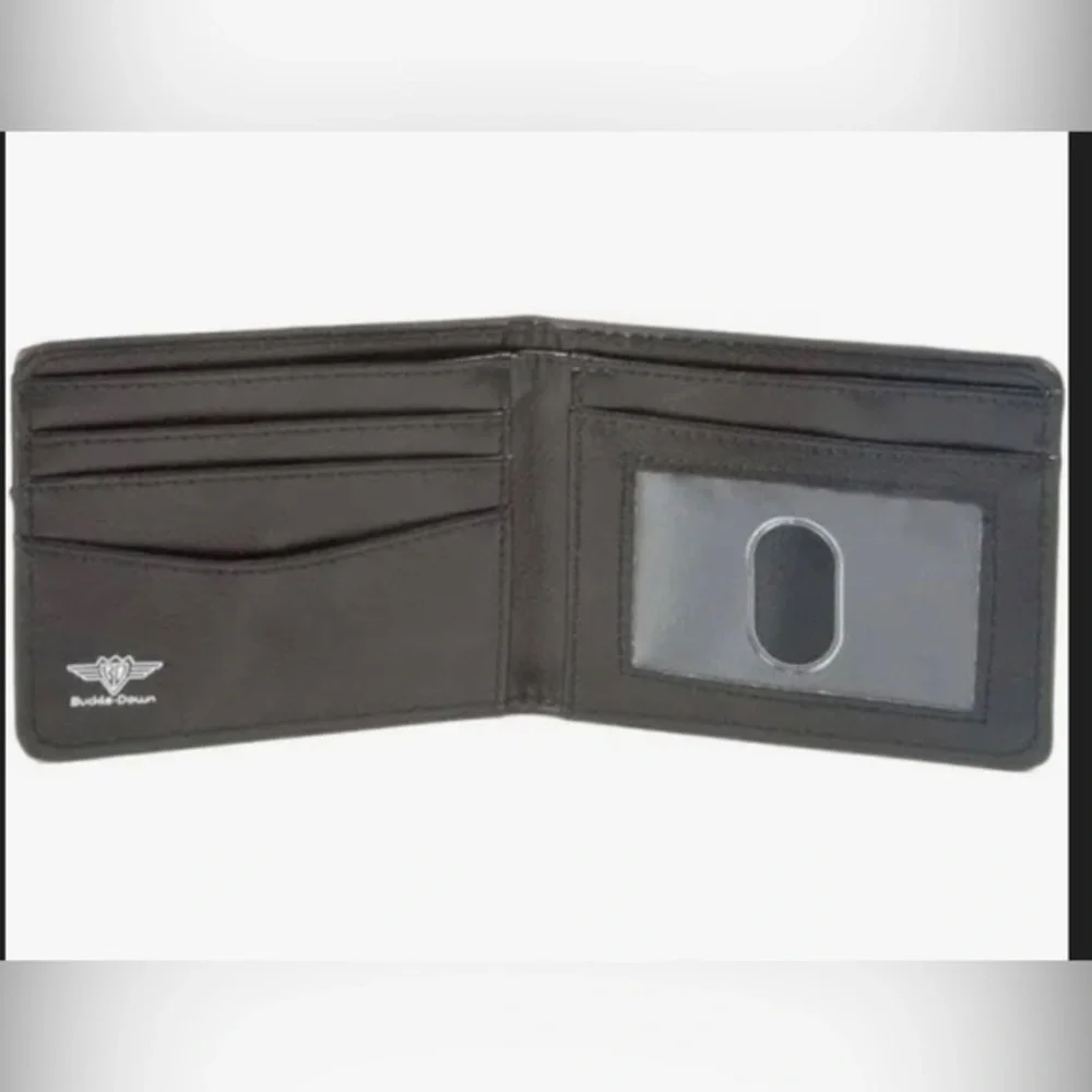 GRATEFUL DEAD Steal Your Face Vegan Leather Mens BiFold black Wallet &‎ case new